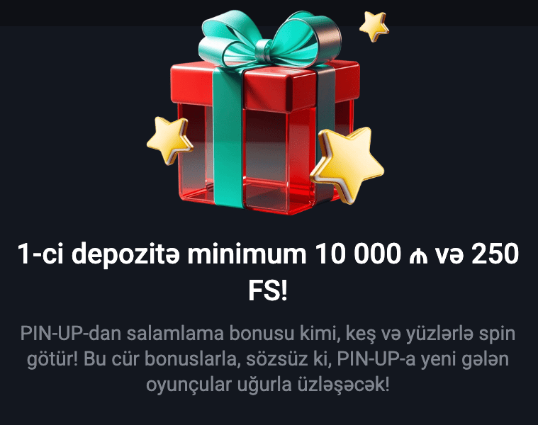 Pin-Up kazinosunun bonusu